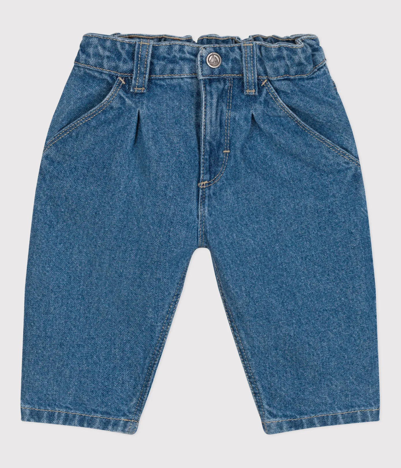 Petit Bateau Shorts, Hosen, Leggings*Baby-Hose aus Denim ULTRA BLEACH