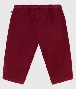 Petit Bateau Shorts, Hosen, Leggings*Baby-Hose aus einfarbigem Fein-Cord AMARANTE