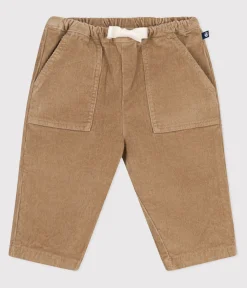 Petit Bateau Shorts, Hosen, Leggings*Baby-Hose aus einfarbigem Fein-Cord beige ROCHE CLAIR