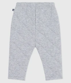 Petit Bateau Shorts, Hosen, Leggings*Baby-Hose aus einfarbigem festen Baumwollstoff grau FUMEE CHINE