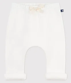 Petit Bateau Shorts, Hosen, Leggings*Baby-Hose aus einfarbigem Molton, weich und warm naturfarben MILK