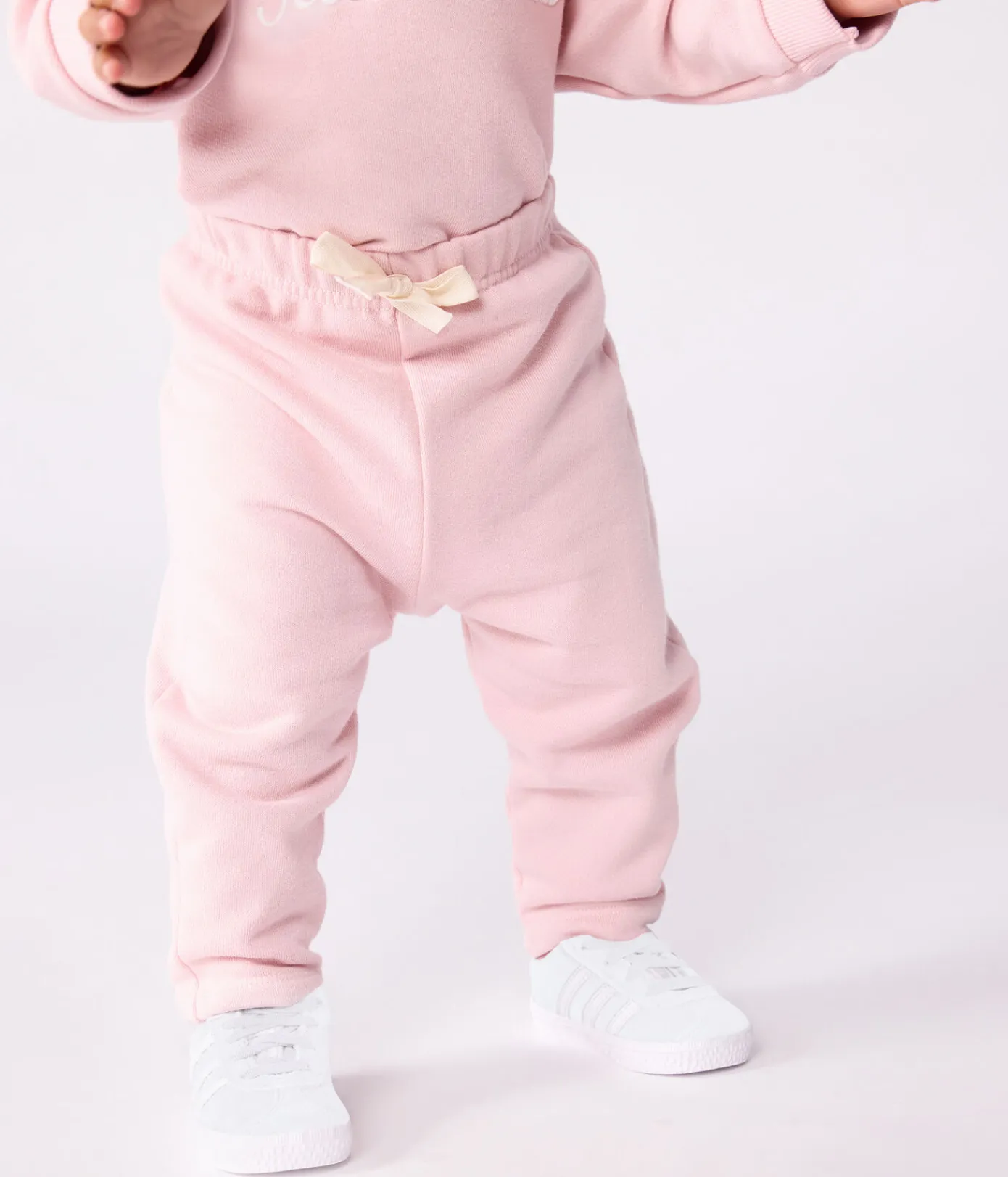 Petit Bateau Shorts, Hosen, Leggings*Baby-Hose aus einfarbiger Baumwolle rosa JOLI