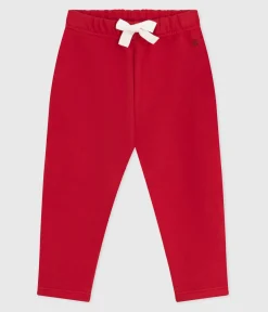 Petit Bateau Shorts, Hosen, Leggings*Baby-Hose aus einfarbiger Baumwolle ROT POMPEI