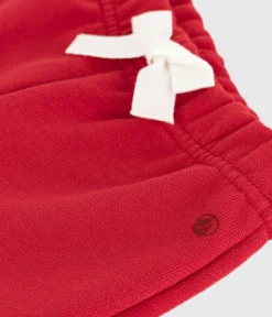 Petit Bateau Shorts, Hosen, Leggings*Baby-Hose aus einfarbiger Baumwolle ROT POMPEI