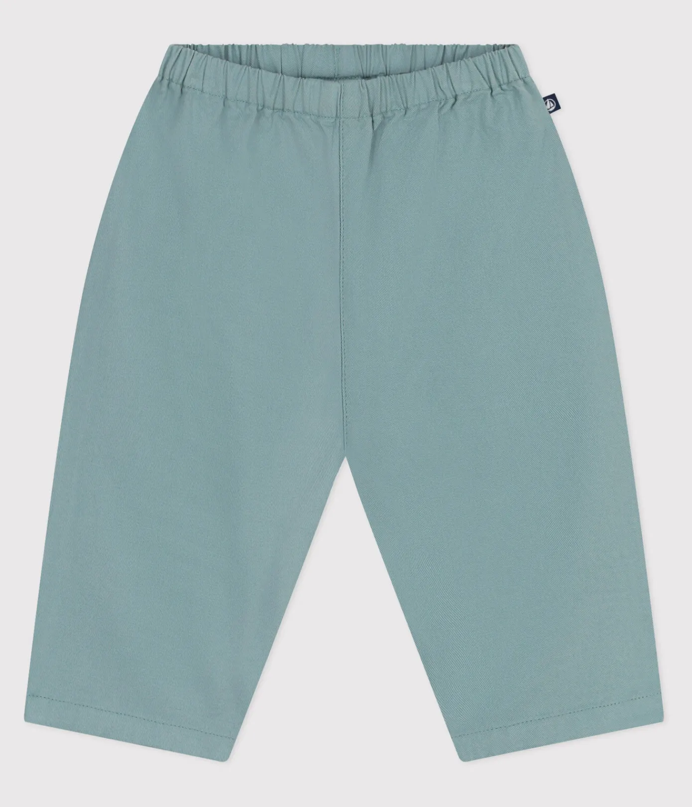 Petit Bateau Shorts, Hosen, Leggings*Baby-Hose aus einfarbiger Baumwolle und Leinen grün PAUL