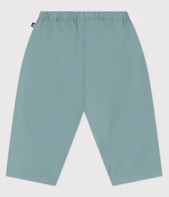 Petit Bateau Shorts, Hosen, Leggings*Baby-Hose aus einfarbiger Baumwolle und Leinen grün PAUL