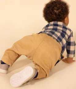 Petit Bateau Shorts, Hosen, Leggings*Baby-Hose aus farbigem Denim beige TOURONE