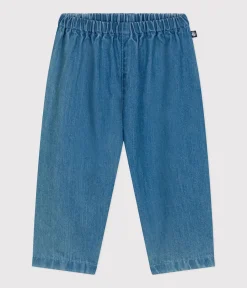 Petit Bateau Shorts, Hosen, Leggings*Babyhose aus leichtem Denim blau DENIM CLAIR