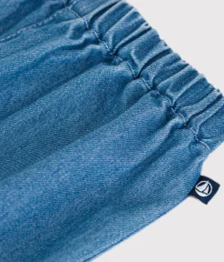 Petit Bateau Shorts, Hosen, Leggings*Babyhose aus leichtem Denim blau DENIM CLAIR