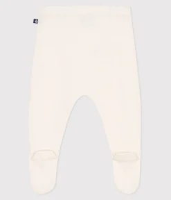 Petit Bateau Shorts, Hosen, Leggings|Newborn*Baby-Hose aus Woll- und Baumwollstrick weiss MARSHMALLOW