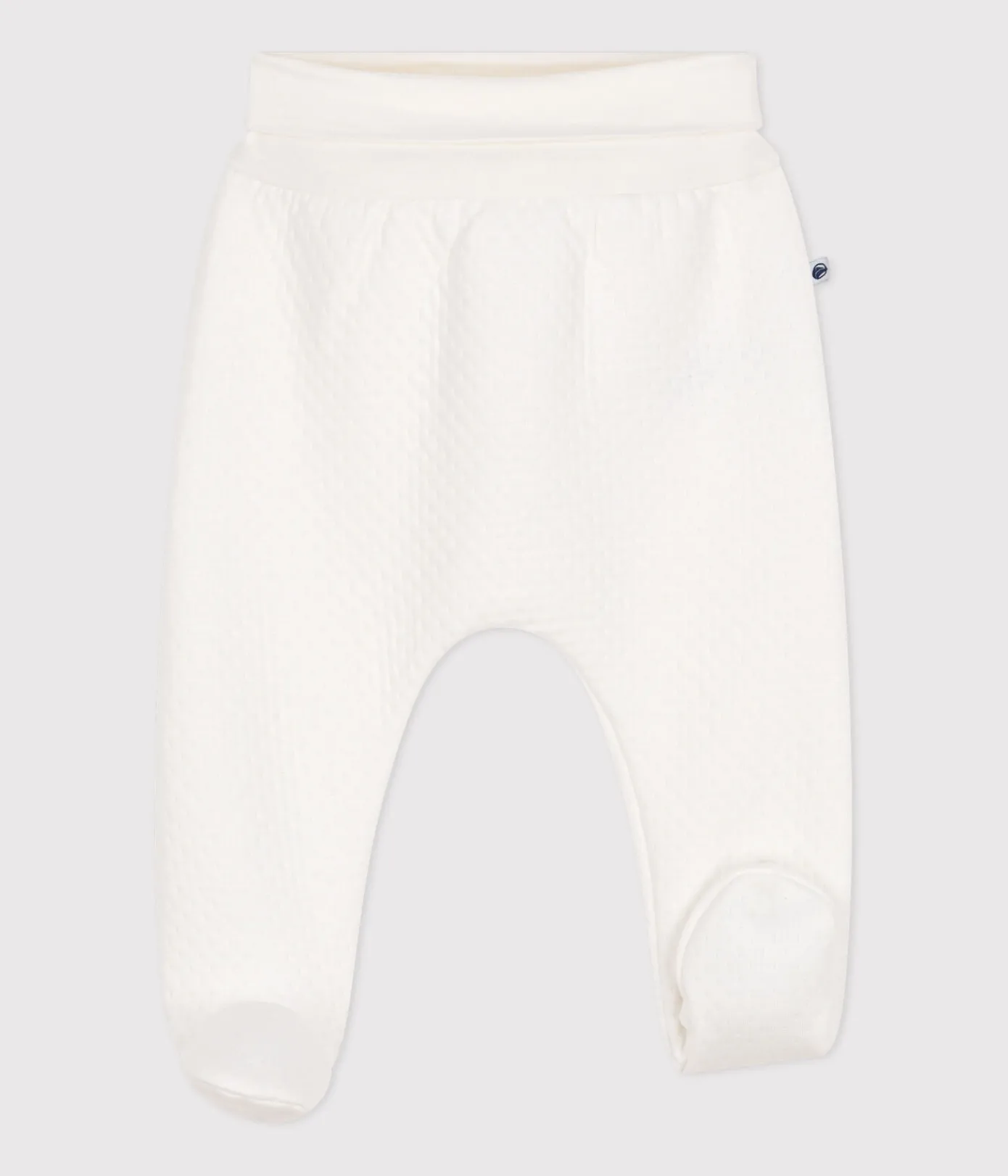Petit Bateau Shorts, Hosen, Leggings|Newborn*Baby-Hose mit Füßchen aus gestepptem Doppeljersey weiss MARSHMALLOW