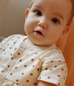Petit Bateau Kleider|Newborn*Babykleid aus leichtem Molton mit Body AVALANCHE/ FAMEUX