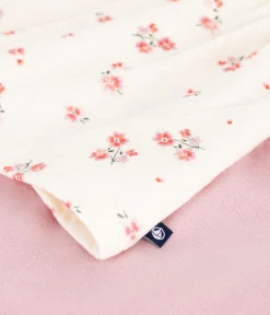 Petit Bateau Kleider|Newborn*Baby-Kleid mit geblümtem Kragen und Leggings aus Baumwolle MILK/ MULTICO