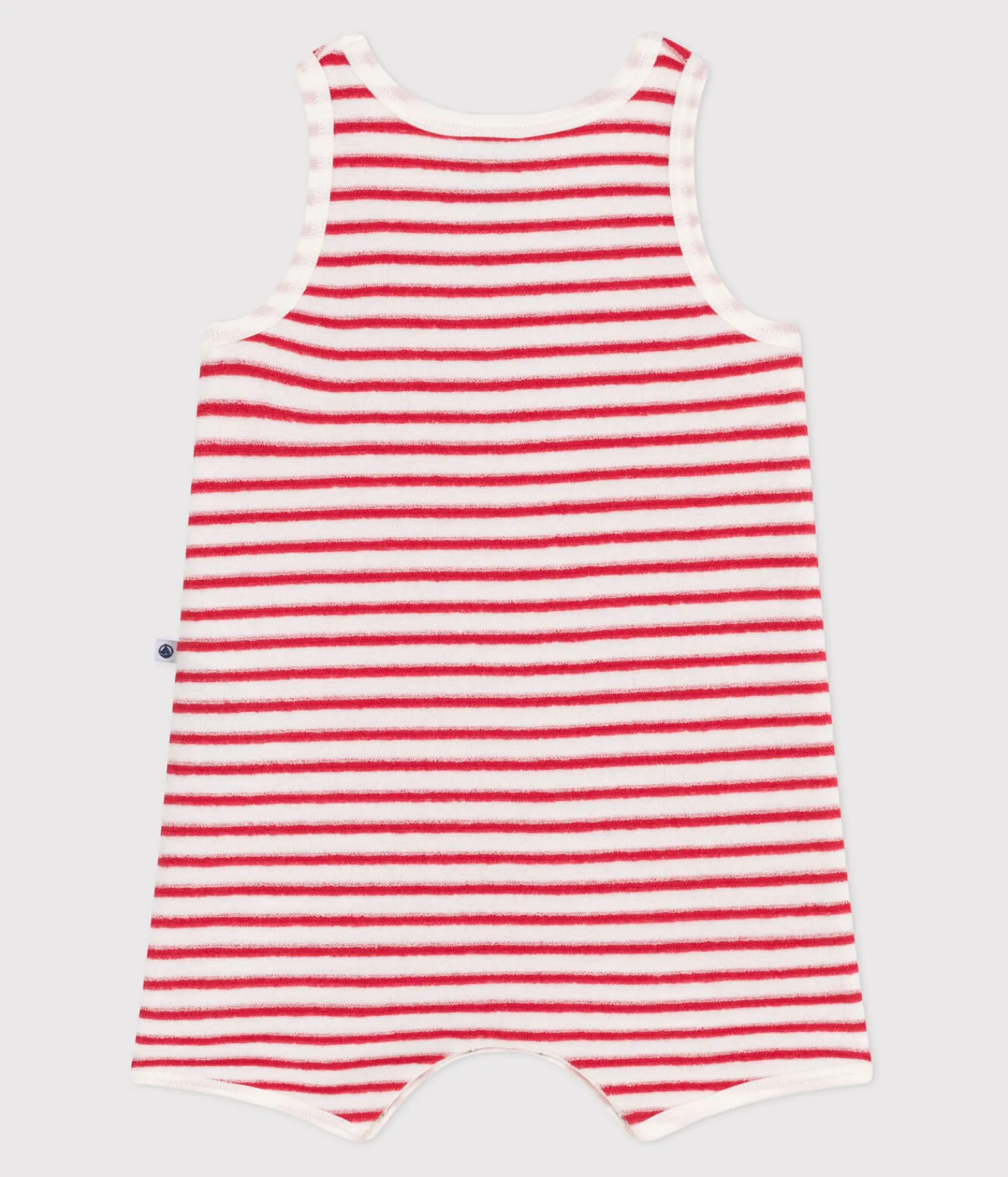 Petit Bateau Schlafanzüge, Strampler|Sets, Overalls & Latzhosen*Baby-Kurzoverall aus Baumwolle mit Streifen ROT MARSHMALLOW/ SPI