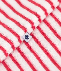 Petit Bateau Schlafanzüge, Strampler|Sets, Overalls & Latzhosen*Baby-Kurzoverall aus Baumwolle mit Streifen ROT MARSHMALLOW/ SPI