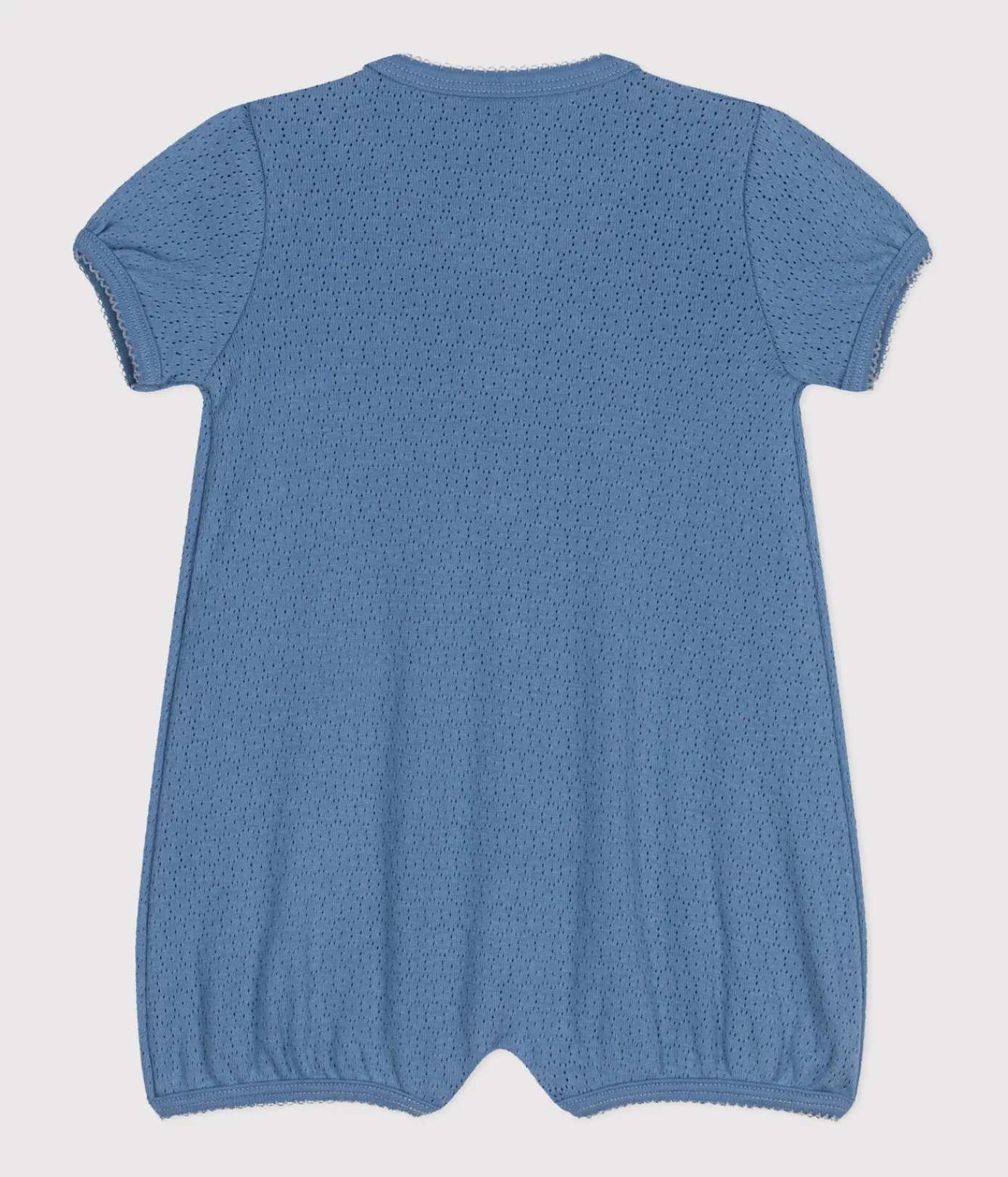 Petit Bateau Schlafanzüge, Strampler|Sets, Overalls & Latzhosen*Baby-Kurzoverall aus Baumwolle im Ajour-Stil blau BEACH