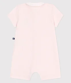 Petit Bateau Sets, Overalls & Latzhosen|Newborn*Baby-Kurzoverall aus Baumwolle mit Bubikragen rosa FLEUR