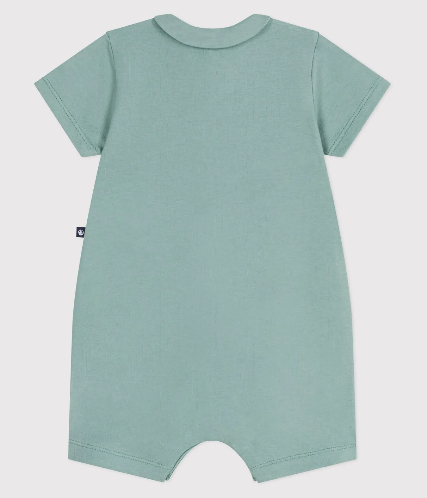 Petit Bateau Sets, Overalls & Latzhosen|Newborn*Baby-Kurzoverall aus Baumwolle mit Bubikragen grün PAUL