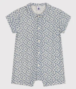 Petit Bateau Sets, Overalls & Latzhosen*Baby-Kurzoverall aus Musselin-Stoff AVALANCHE/ INCOGNITO