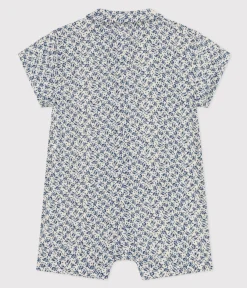 Petit Bateau Sets, Overalls & Latzhosen*Baby-Kurzoverall aus Musselin-Stoff AVALANCHE/ INCOGNITO
