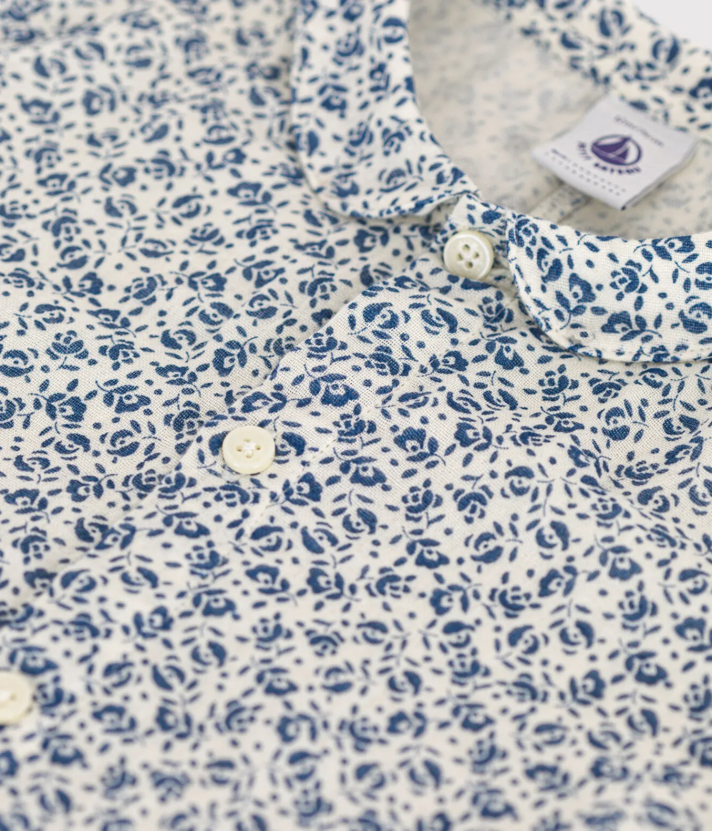 Petit Bateau Sets, Overalls & Latzhosen*Baby-Kurzoverall aus Musselin-Stoff AVALANCHE/ INCOGNITO