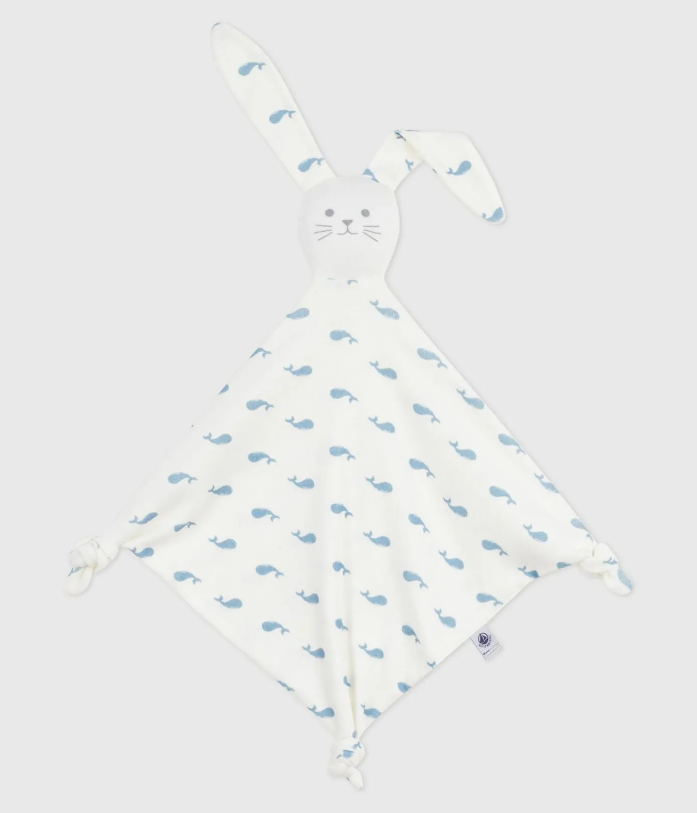 Petit Bateau Kuscheltiere|Newborn*Baby-Kuscheltier aus Baumwolle mit Walmotiv MARSHMALLOW/ ADRIATIC