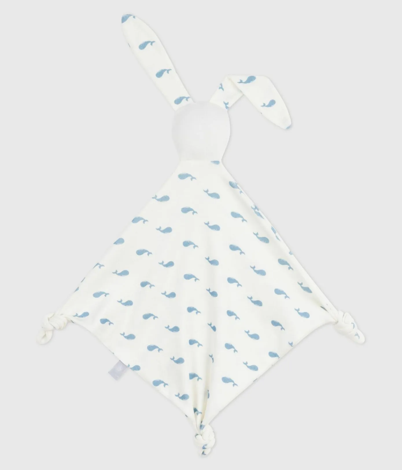 Petit Bateau Kuscheltiere|Newborn*Baby-Kuscheltier aus Baumwolle mit Walmotiv MARSHMALLOW/ ADRIATIC