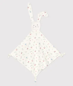 Petit Bateau Kuscheltiere|Newborn*Baby-Kuscheltier aus bedruckter Baumwolle weiss MARSHMALLOW/weiss MULTICO