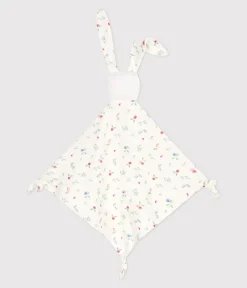 Petit Bateau Kuscheltiere|Newborn*Baby-Kuscheltier aus bedruckter Baumwolle weiss MARSHMALLOW/weiss MULTICO