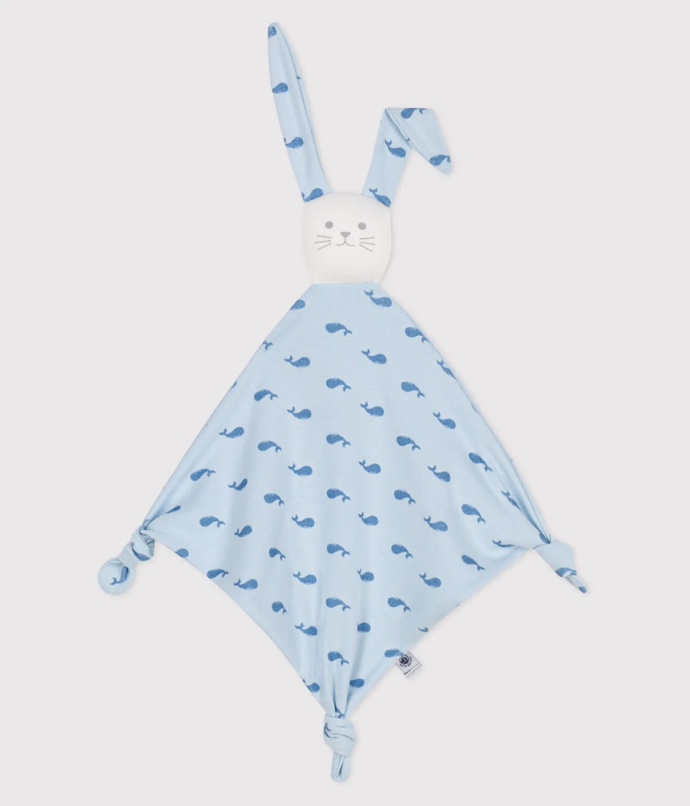 Petit Bateau Kuscheltiere|Newborn*Baby-Kuscheltier aus bedruckter Baumwolle blau TOUDOU/ ALASKA