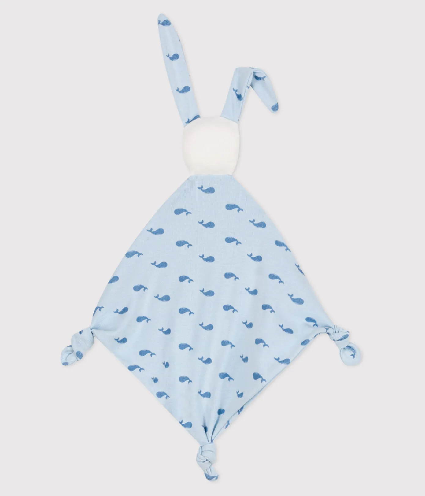 Petit Bateau Kuscheltiere|Newborn*Baby-Kuscheltier aus bedruckter Baumwolle blau TOUDOU/ ALASKA