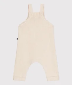 Petit Bateau Sets, Overalls & Latzhosen|Newborn*Baby-Latzhose aus Woll- und Baumwollstrick naturfarben AVALANCHE