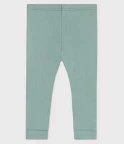 Petit Bateau Shorts, Hosen, Leggings*Baby-Leggings aus einfarbiger Baumwolle grün PAUL