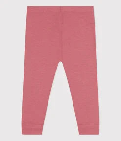 Petit Bateau Shorts, Hosen, Leggings*Baby-Leggings aus einfarbiger Baumwolle rosa ROSEWOOD