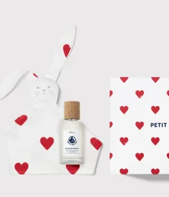 Petit Bateau Das Parfum Für Babys|Das Parfüm Für Erwachsene*Babyparfüm-Geschenkbox 50 ml & Herztröster blau Floral Citrus Musc