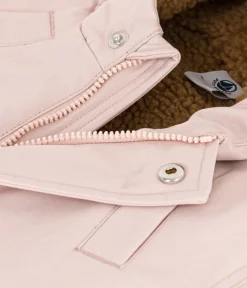 Petit Bateau Jacken, Anoraks*Babyparka mit Sherpafutter. rosa SALINE
