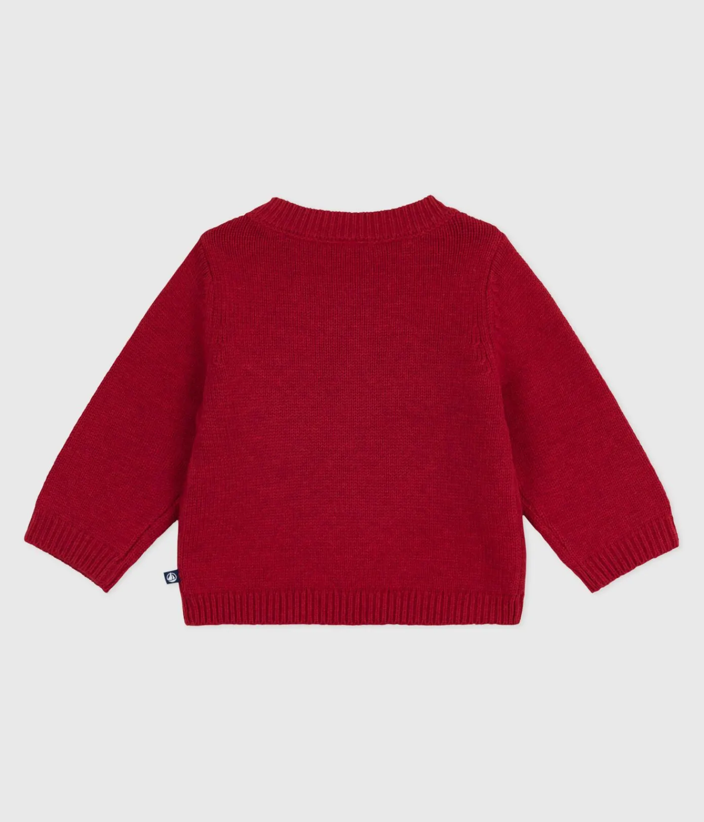 Petit Bateau Pullover, Cardigans*Baby-Pullover aus Woll- und Baumwollstrick ROT