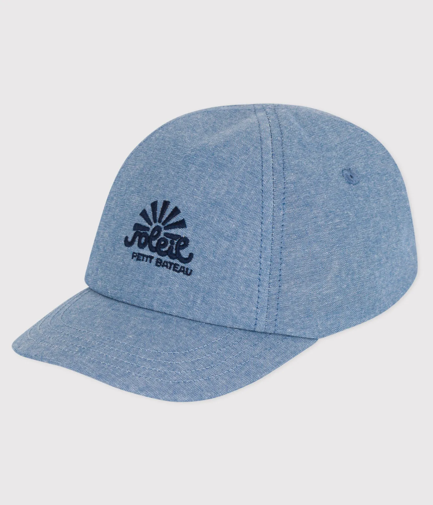 Petit Bateau Accessoires, Sonnenhüte, Caps*Baby-Schirmmütze aus himmelblauem Denim blau DENIM CLAIR