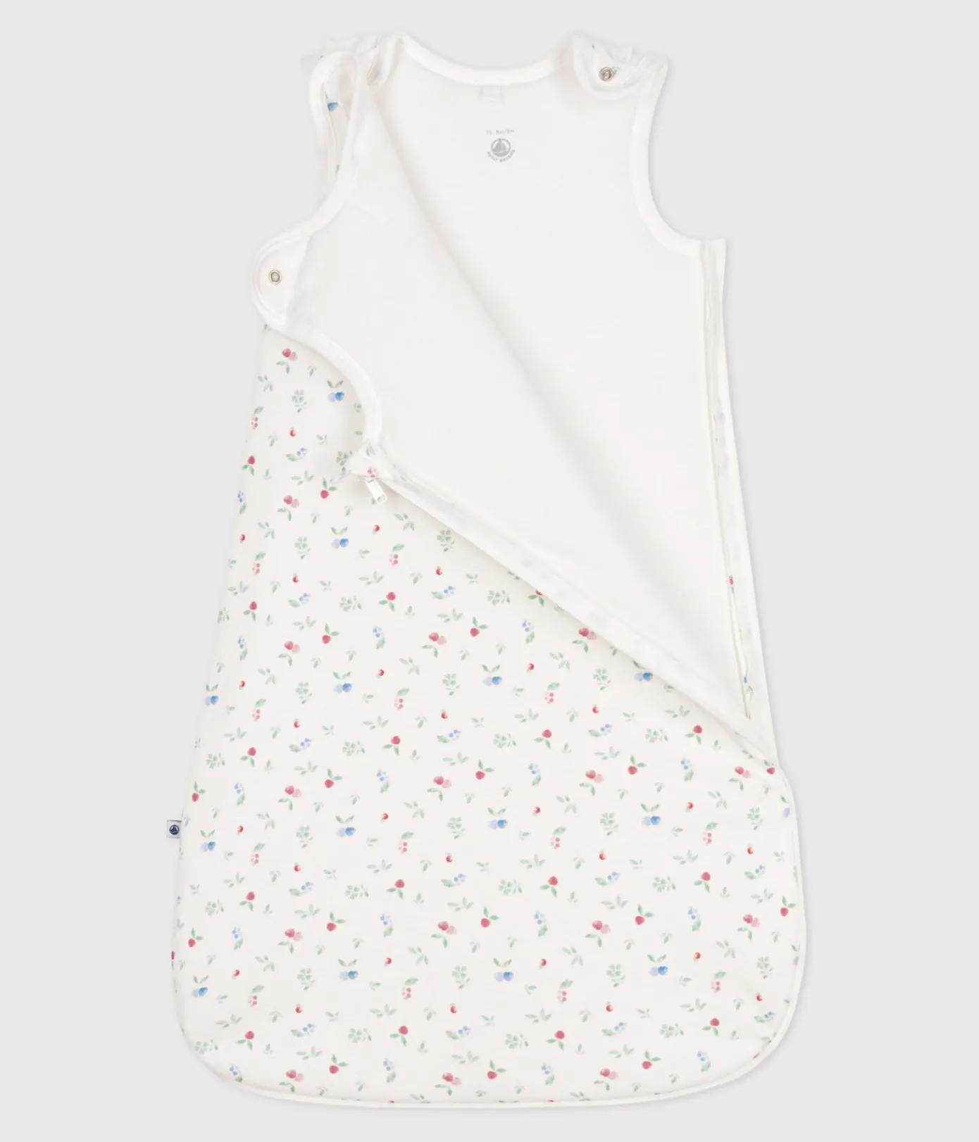 Petit Bateau Schlafsäcke, Decken|Newborn*Babyschlafsack aus Baumwolle mit Frucht-Motiv TOG-Wert 2 weiss MARSHMALLOW/weiss MULTICO