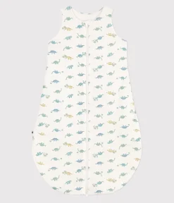 Petit Bateau Schlafsäcke, Decken|Newborn*Babyschlafsack aus Baumwolle mit Dinos TOG-Wert 2 weiss MARSHMALLOW/weiss MULTICO
