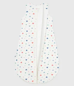 Petit Bateau Schlafsäcke, Decken|Newborn*Babyschlafsack aus Baumwolle mit Herzmotiv TOG-Wert 2 weiss MARSHMALLOW/weiss MULTICO