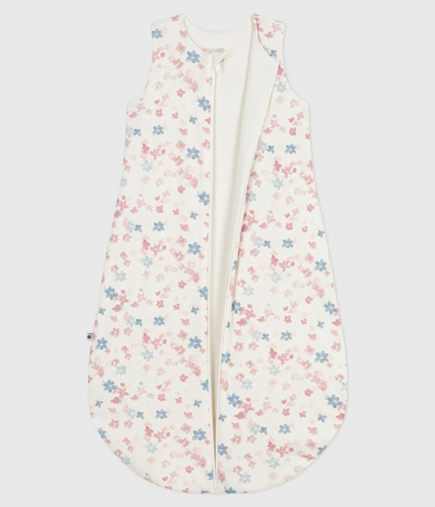 Petit Bateau Schlafsäcke, Decken|Newborn*Babyschlafsack aus Baumwolle mit Blumenmotiv TOG-Wert 2 MILK/ MULTICO