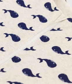 Petit Bateau Schlafsäcke, Decken|Newborn*Babyschlafsack aus Baumwolle mit Walmotiv TOG-Wert 2 beige MONTELIMAR/blau MEDIEVAL