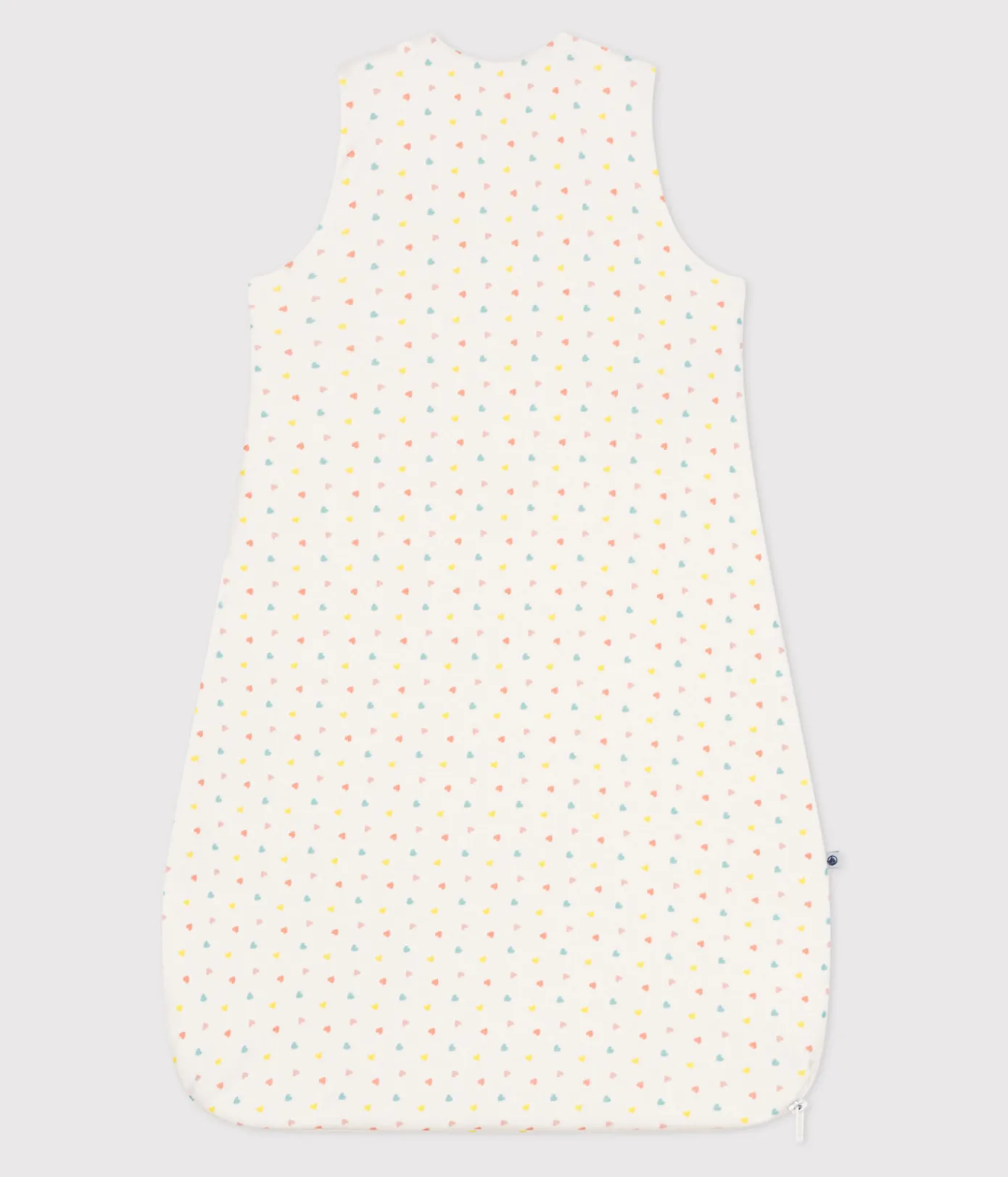 Petit Bateau Schlafsäcke, Decken|Newborn*Babyschlafsack aus bedruckter Baumwolle, TOG 1,5 weiss MARSHMALLOW/weiss MULTICO