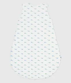 Petit Bateau Schlafsäcke, Decken|Newborn*Baby-Schlafsack aus Nicki mit Walmotiv TOG-Wert 3 MARSHMALLOW/ ADRIATIC