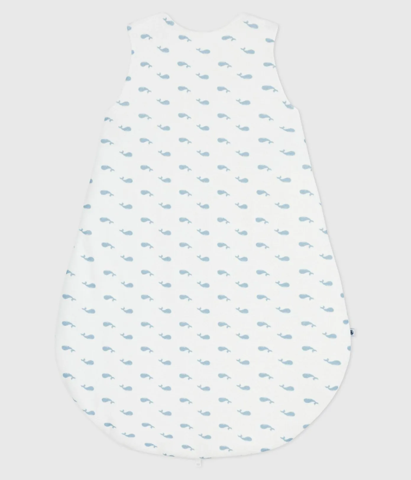 Petit Bateau Schlafsäcke, Decken|Newborn*Baby-Schlafsack aus Nicki mit Walmotiv TOG-Wert 3 MARSHMALLOW/ ADRIATIC