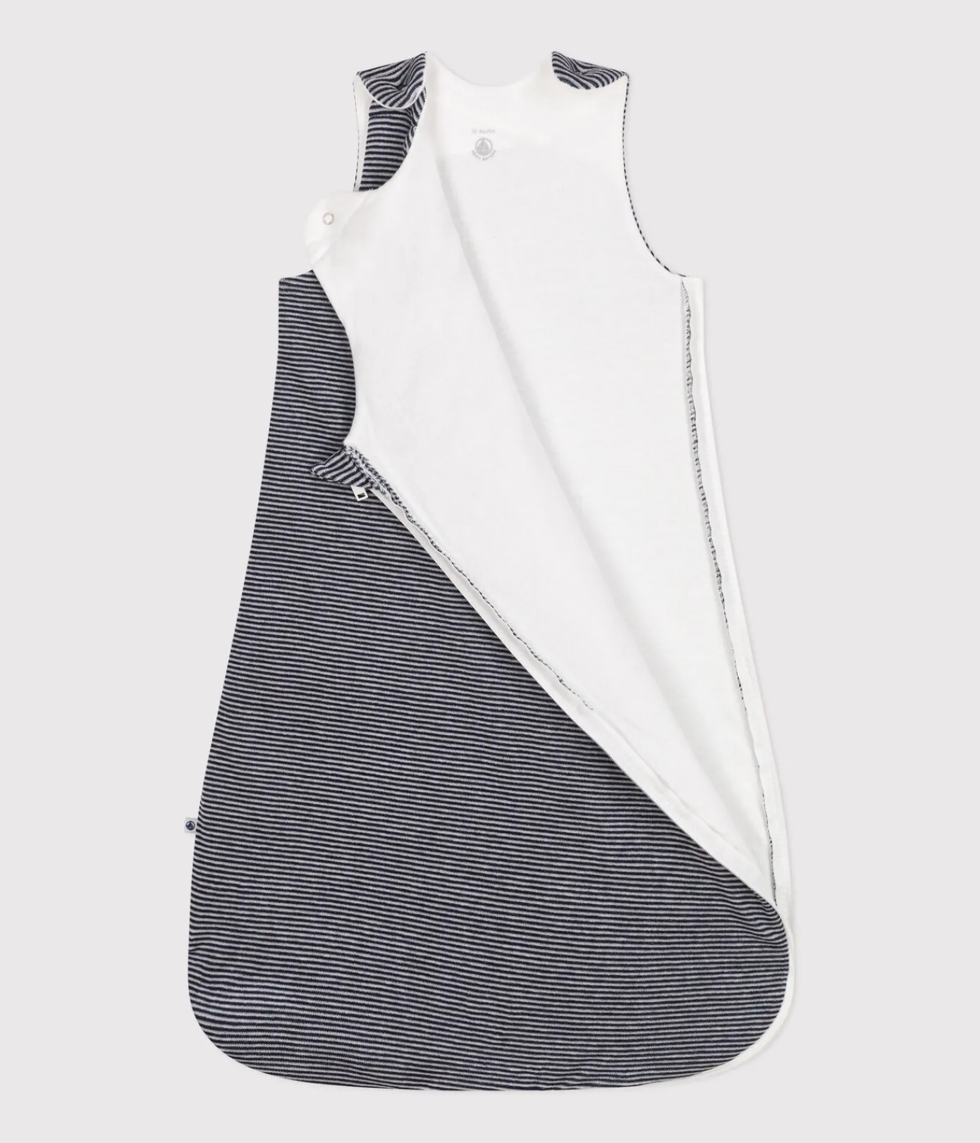 Petit Bateau Schlafsäcke, Decken|Newborn*Baby-Schlafsack aus Nicki TOG-Wert 2,5 blau SMOKING/weiss MARSHMALLOW