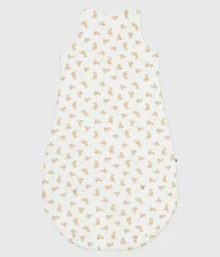 Petit Bateau Schlafsäcke, Decken|Newborn*Babyschlafsack aus Nicki mit Leoparden-Motiv TOG-Wert 3 weiss MARSHMALLOW/weiss MULTICO