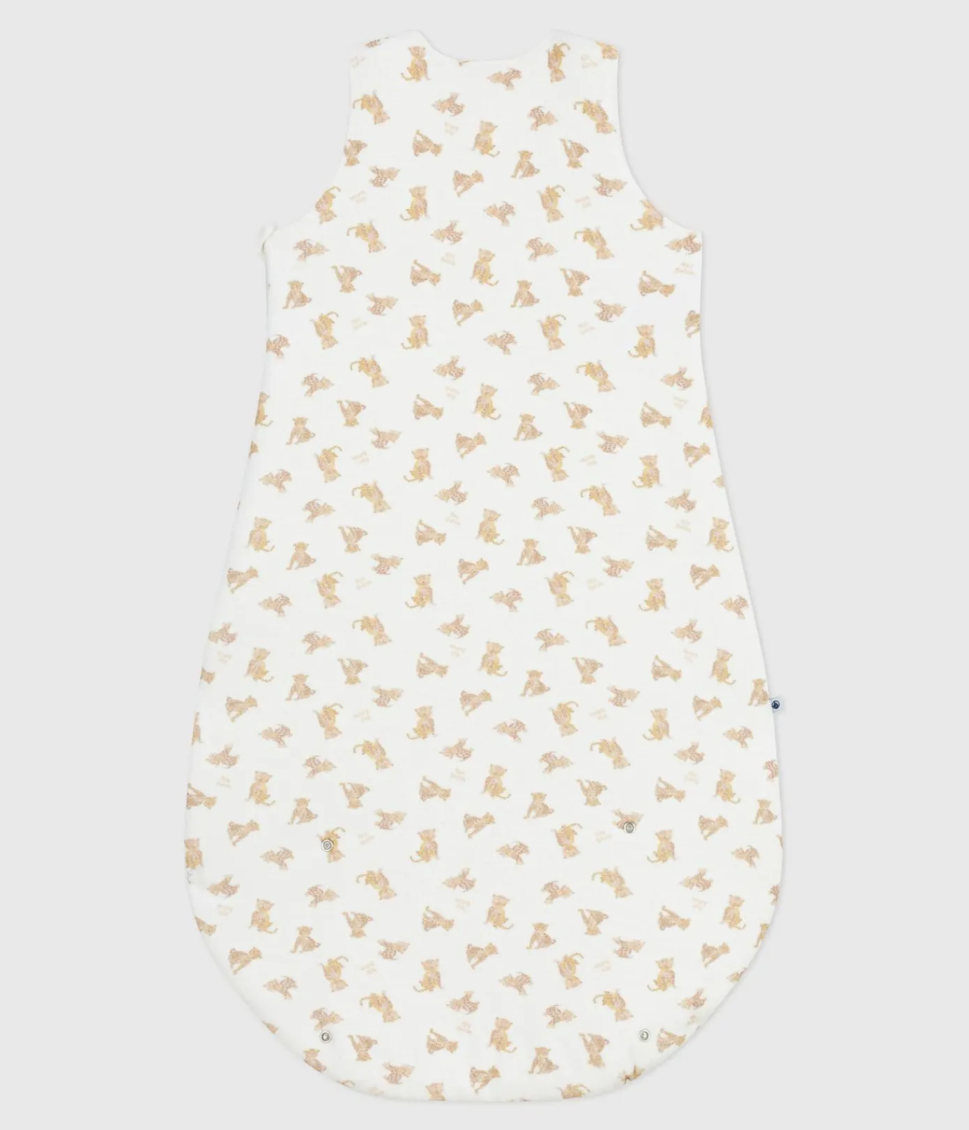 Petit Bateau Schlafsäcke, Decken|Newborn*Babyschlafsack aus Nicki mit Leoparden-Motiv TOG-Wert 3 weiss MARSHMALLOW/weiss MULTICO
