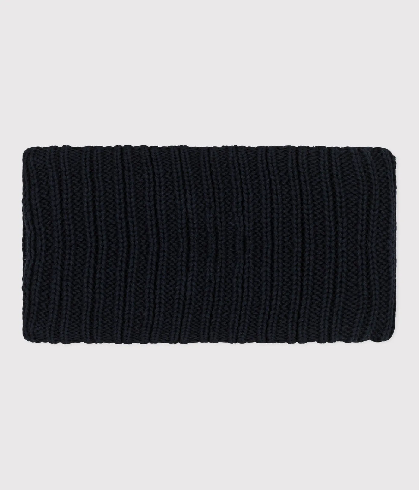 Petit Bateau Accessoires, Sonnenhüte, Caps*Baby-Schlauchschal aus Strick mit Fleece-Futter blau SMOKING